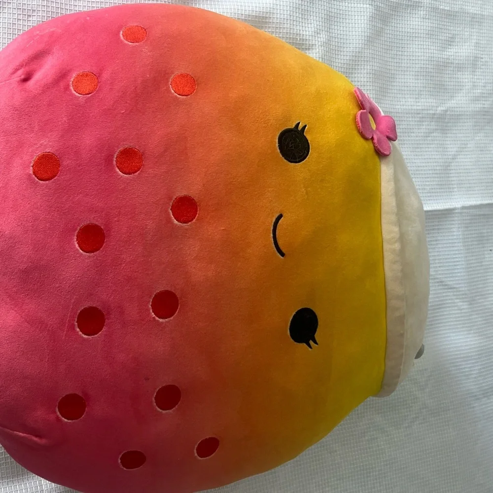 Squishmallows Pink Plush with Orange Accents